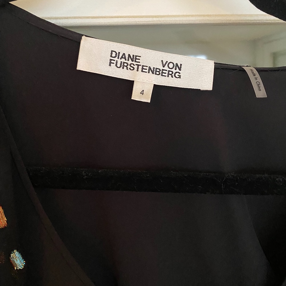 Diane Von Furstenberg black dress